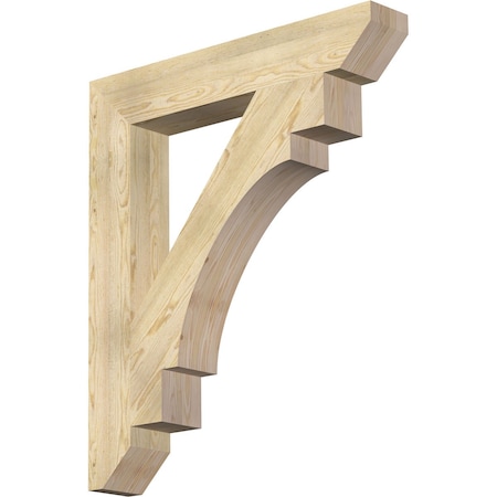 Ekena Millwork Merced Slat Rough Sawn Bracket, Douglas Fir, 6"W x 38"D x 44"H BKT06X38X44MRC06RDF